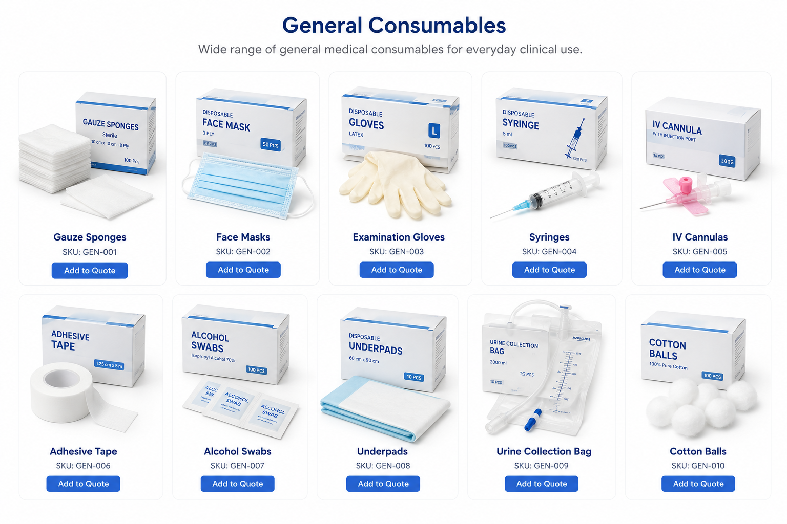 General Consumables